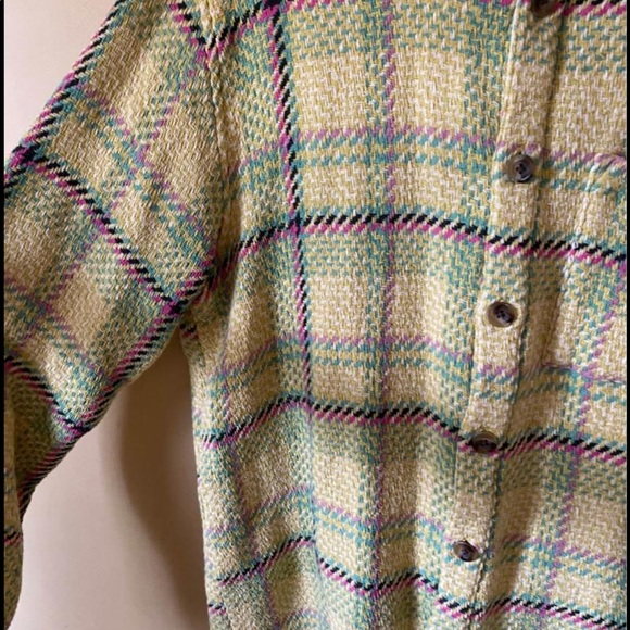 Urban Outfitters Yellow Plaid Jacket - Picture 3 of 3